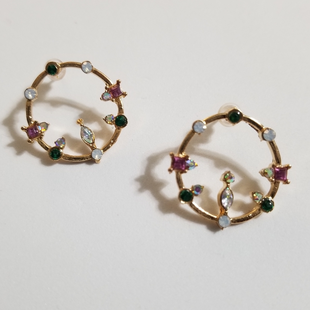 Iridescent Gem Earrings